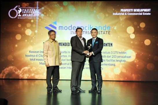 ModernCikande Industrial Estate Sabet Penghargaan  Properti Indonesia Award 2018